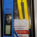 VIVOSUN Digital pH and TDS Meter Kits, 0.01pH High Accuracy Pen Type pH Meter  2% Readout Accuracy 3-in-1 TDS EC Temperature Meter for Hydroponics, Pool and Aquarium, Yellow Blue, UL Certified