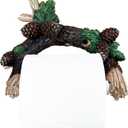 Pinecone/Pine Branch Wall Mounted Toilet Paper Holder - Rustic Bathroom Decor