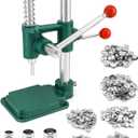 QWORK Button Maker Kit with 3 Sizes Die Sets and 300 Buttons, 11/16", 1", 1-3/16" (18, 25, 30mm) Diameter Hand Fabric DIY Button Making Punch Cloth Button Cover Making Machine Tool