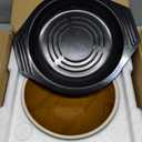 Okllen Large Korean Ceramic Bowl with Lid and Platter, 54 oz Clay Pot for Cooking, Sizzling Hot Pot for Dolsot Bibimbap, Soup, Casserole, Rice, Stew, Noodle