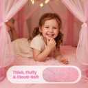Princess Tent for Girls Indoor: with Rug, Star Lights - Pink Play Tent for Kids, Girls Toys for Indoor and Outdoor Games, Princess Castle Playhouse