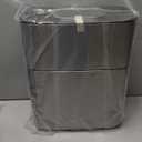 MOPUP Bathroom Trash Cans with Lids | 4.5 Gallon Motion Sensor Stainless Steel Automatic Privacy Garbage Can | Smart Dogproof Trash Bin for Bedroom,Office,Toilet,RV