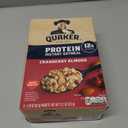 Quaker Protein Instant Oatmeal, Cranberry Almond, 12g Protein per Serving, Whole Grains, No Artificial Flavors, No Added Colors, 2.18 oz Packets, (6 Pack) (EXP 08/09/26)
