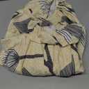 Ottoman Cover Square Slipcovers Printed,Stretch Footrest Stool Cover for Ottoman Square,Soft Foot Stool Cover Protector with Nonslip Elastic Bottom (Medium,Flower D) (M Length&Width:30-38",Height:14-20")