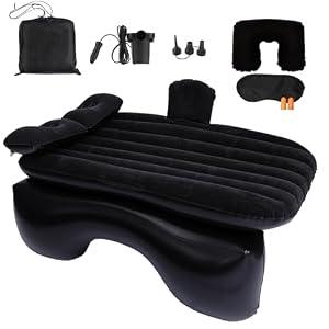 Onirii Inflatable Car Air Mattress Back Seat Bed with Air Pump,55" (L) x 35" (W) Portable Thickened Car Travel Camping Sleeping Air Mattress Blow Up Bed for Mid-Size,Full-Size Car SUV