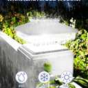 8 Pack Solar Post Cap Lights - for Solid 4x4 Wood Fence & Deck Posts - High Brightness Waterproof Outdoor Solar Lights (White)