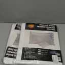 4 Pack 100% Brushed Microfiber Pillow Protector Shams (White, Standard)