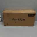 52 Ceiling Fans with Lights Remote Control, Quiet DC Motor 3 Blade Wood Ceiling Fan with LED Light, Indoor Outdoor Ceiling Fans for Patio Living Room, Bedroom, Office