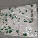 Women's St Patrick's Day Loose Sweatshirt pullover Clover Print Casual Irish Pullover tops (White)