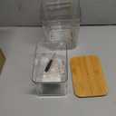 3 Pack Laundry Room Organization Storage Containers Acrylic Laundry Pod Containers and Dryer Sheet Holder with Lids and Labels for Laundry Detergent Laundry Pods Dry Sheet Organizing (2+1 Pack)