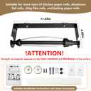 Magnetic Paper Towel Holder for Fridge Grill, Wall Mount Strong Magnet Paper Towel Holder Adhesive Kitchen Hanging Ratchet Paper Towel Holder No Drill Under Cabinet Paper Towel Holder Stainless Steel