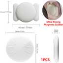 Mini GPS Tracker for Vehicles No Monthly Fee Magnetic GPS Tracker Full USA Coverage Hidden Car Locator Works with Apple Find My(iOS Only) with Magnetic Waterproof Case. (White)