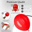 3 x DECOCKRAT 130PCS Red Balloons, Latex Balloons Different Sizes 18/12/10/5 Inch, Helium Balloons with Ribbon, Party Balloon Set for Birthday Wedding Graduation Anniversary Baby Shower Decorations.