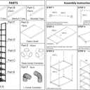 FIDUCIAL HOME 10 Tiers Shoe Rack 20-25 Pairs Sturdy Shoe Shelf