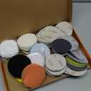 174 PCS 3 Inch Wet Dry Sanding Discs Grit 60 80 120 150 180 240 320 400 600 800 1000 1500 2000 3000 5000 10000 Hook and Loop for Drill Sanding Attachment