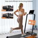 Walking Pad with Incline and Handle Bar, 2.5 HP Quiet Walking Pad Treadmill with 265 LBS Capacity, Portable Under Desk Treadmill, Foldable Treadmills for Home Office