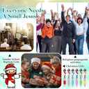 Bememo 100pcs Funny Pens Multi-color in One Cute Christian Ballpoint Pens for Employee Appreciation, Christmas, Party Rewards (Mixed Jesus)