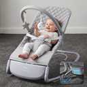 Orzbow Electric Baby Rocker & Bouncer Chair | Innovative Automatic Motion with Smart Tap Sensing | Adaptable 3-Speed | 8 Soothing Sounds | 3 Recline Positions | Portable Infant Seat Up to 40lbs, Gray