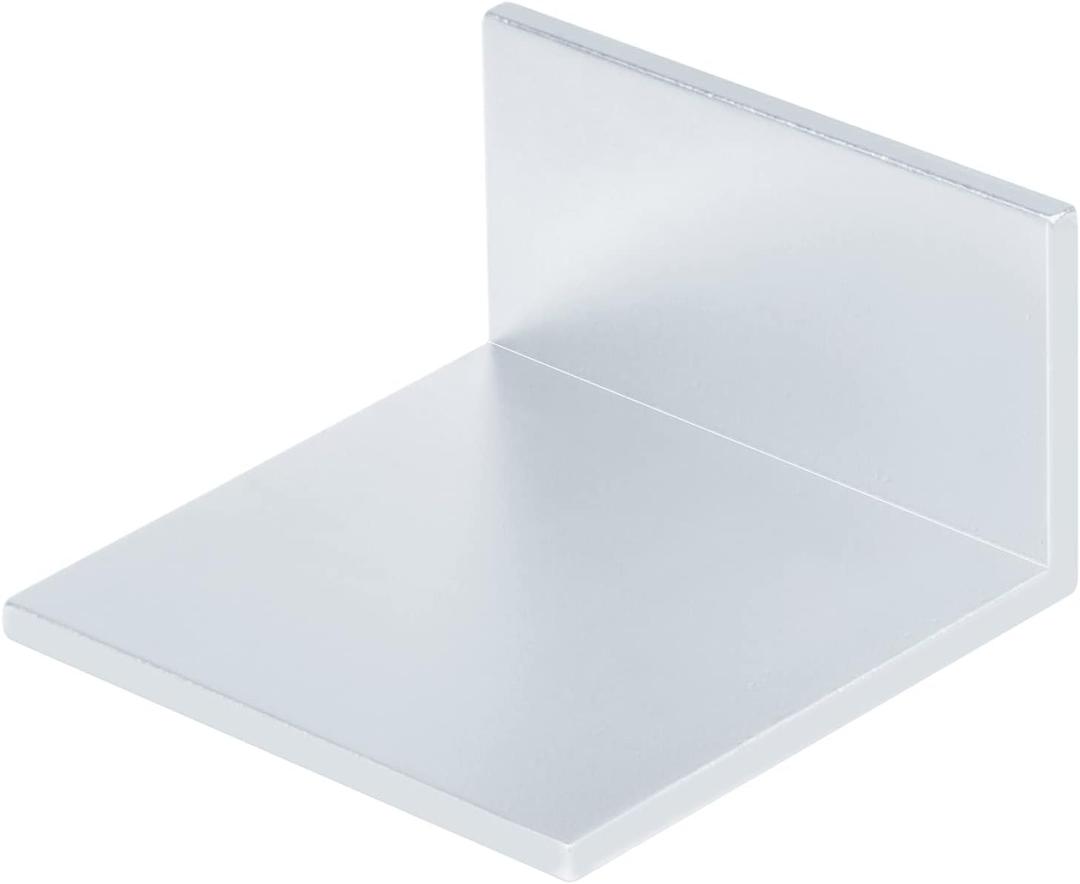 10 Pack Aluminum L Shaped Angle Bracket, 2" x 2" x 1-1/8" Aluminum Profile Corner Braces, 5mm Thick