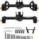 MEUS Racing +4mm TRX4M Portal Axles with Lay Down Servo Mount for Traxxas 1/18 TRX4M RC Crawler
