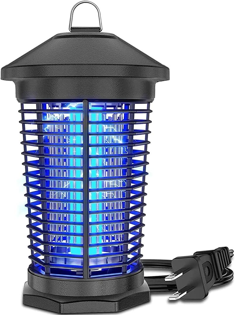 Exterminador elctrico de mosquitos para interiores y exteriores, linterna electrnica para matar mosquitos, trampa para moscas impermeable, para el hogar, patio, jardn, campamento