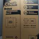 Chell 36" x 48" Large Trifold Poster Board, 2 Pack, White Corrugated Project Boards for Science Fair, School Projects, Event Displays and Business Presentations