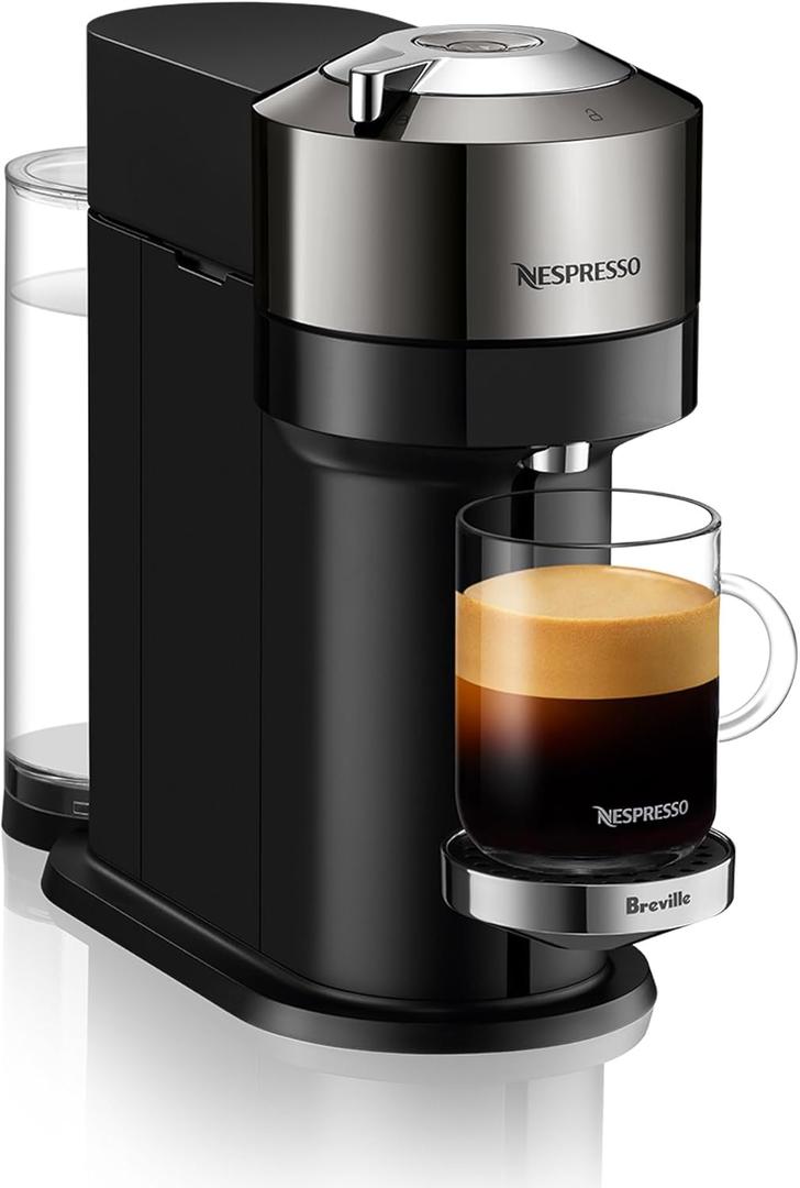 Nespresso Vertuo Next Coffee and Espresso Machine by Breville, Dark Chrome