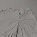 RQP Mens Cotton Linen Shorts Casual Drawstring 7inch Inseam Shorts Stretch Summer Beach Wear (Large, White)
