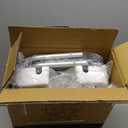 MyGift Professional-Grade Heavy Duty Shower Chair for Inside Tub with Back, Padded Armrests, Showerhead Holder & Hygienic Cutout Cushion, Adjustable Height & Non-Slip Legs, 400 lb Capacity Bath Seat