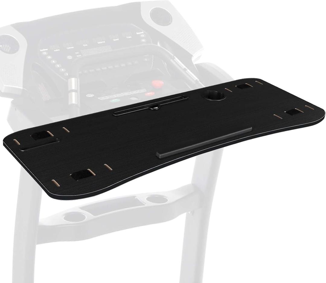 LUCKUP Treadmill Desk Attachment-39 Wide Universal Walking Laptop Desk Holder with Cup Tablet Phone Holder & Laptop Stand, Ergonomic Platform Workstation for Treadmill, Black
