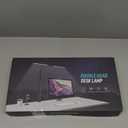 LED Desk Lamp for Office Home, Eye-Caring Desk Light with Stepless Dimming Adjustable Flexible Gooseneck, 10W USB Adapter Desk Lamp with Clamp for Reading, Study, Workbench (Black)