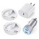 iPhone Car Charger,Dual Port USB C Fast Car Chargers,40W Type C i Phone Charger for Cars Quick Charging+2pack 3.3ft Lightning Cable + 20W USBC PD Plug Fast Charging for iPhone 14/13/12/11 Pro Max/iPad