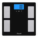 Escali Complete Health 2.0 Body Composition Scale with Bioelectrical Impedance Analysis Technology, Measures Body Fat Percentage, Body Water, Lean Muscle & Total Bone Mass, Black