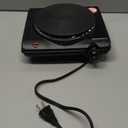 Elite Gourmet ESB-301BF# Countertop Single Flat Burner, Electric Hot Burner, Temperature Controls, Power Indicator Lights, Easy to Clean, 1000 Watts (Black)