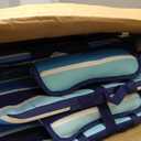 Tommy Bahama Hi-Boy 17" Seat Height 4-Position Lace-Up Suspension Folding Beach Backpack Chair (Logo Stripe)