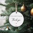 Thank You Gift 2025 Christmas Ornament - Appreciation Keepsake for Teachers, Nurses, Doctors & Mentors, Uplifting Positive Gift for Healthcare Workers & Educators (C9)