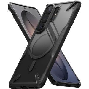 Ringke Fusion-X for Samsung Galaxy S26 Ultra Case [Compatible with MagSafe] Non-Slip Pattern Ease of Holding Precise Cutouts for Camera - Magnetic Black