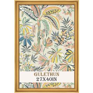 GULETHUN 27x40 Frame, Transitional Modern Design Picture Frames, 27 by 40 Rustic Poster Frame for Home Decor, Gold Vintage Photo Frame, Horizontal or Vertical Display, Choose Size & Color