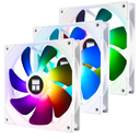 Thermalright TLC14CWS X3 14CM Silent Cooling Fan,White Compurter Cooling Fan,CPU Coolers with 1500RPM High Speed,4Pin PWM Connector,3 Quantities
