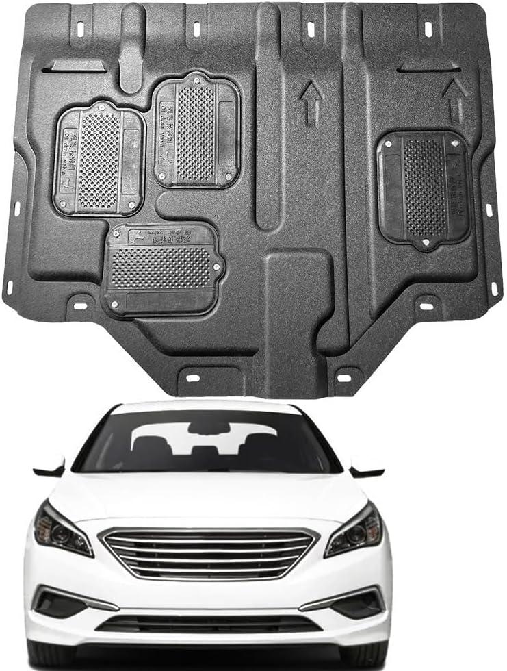 Mud Flaps Engine Guards for Hyundai Sonata 2015 2016 2017 2018 2019 Front Engine Splash Shield Guards Suitable for Sonata Under Engine Cover Directly Replace Original One Black