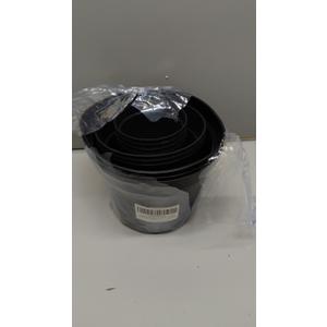 4/6/8 Inch Black Plant Nursery Pots, 15 Pack, Thickened Plastic with Drainage Holes, Indoor/Outdoor