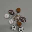 Menkxi 8 Pcs Sports Ball Dresser Knobs for Kids Baseball Basketball Dresser Drawer Knobs for Boys Football Soccer Sports Nursery Hardware Drawer Pulls Handles for Cabinet Party Decor (Classic Style)