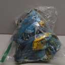 Smiry Rectangle Table Cloth Cover, Waterproof Elastic Fitted Picnic Tablecloth for 6 Foot Tables, Wipeable Flannel Backed Vinyl Tablecloths for Camping, Dining, Outdoor (Teal & Gold, 30" x 72")