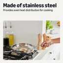 Amazon Basics Stainless Steel Cookware Set, 5-Piece, All Cooktop Friendly, Dishwasher-Safe, Induction Compatible