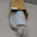 Silver Buffalo Disney Lilo and Stitch Minimalistic Design Ocean and Tropical Double Walled Stainless Steel Tumbler with Handle and Straw, Fits in Standard Cup Holder, 40 Ounces