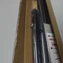 Tension Curtain Rod by EZFurni, 42-123 Inches, Heavy Duty Tension Rods for Windows, Adjustable Spring Loaded Curtain Rods No Drilling, Renter Friendly, Hold Up Blackout Curtains and Non Slip, Black