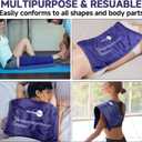 AiricePac Extra Large Gel Flexible Back Ice Packs for Injuries Reusable, 11”x 20” Cold Pack Wrap for Knee Leg Neck Shoulder Hip Back Pain Relief, Cold Compress Therapy for Swelling, Bruises, Surgery