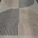 Syalife Easy Jute Rug, Washable 9x12 Area Rug for Living Room Modern Rainbow Farmhouse Outdoor Carpet, Non Slip Indoor Mat for Entryway Bedroom Kitchen Patio Decor (Brown, 9'x 12')