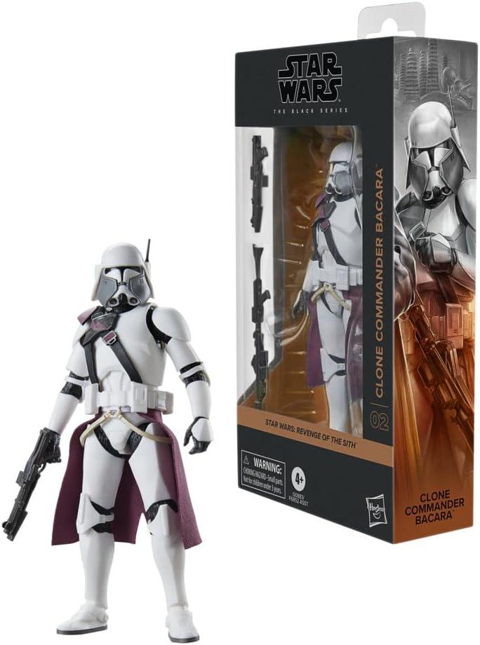 STAR WARS The Black Series Clone Commander Bacara, Revenge of The Sith Premium Collectible 6 Inch Action Figure