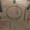 24 Inch Round Medicine Cabinet with Mirror,Farmhouse Black Bathroom Medicine Cabinet for Wall Metal Framed, Surface Mount Only Circular Storage Cabinet with Vanity Mirror